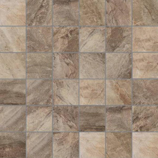 Happy Floors Sonoma 12" x 12" Natural Porcelain 2" Mosaic