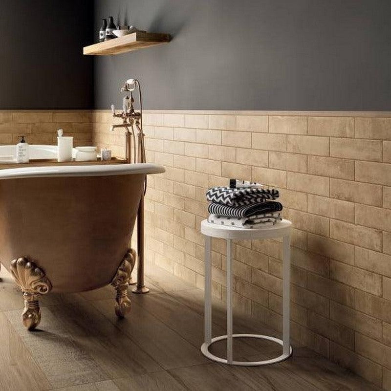 Landmark-Ceramics-Brick-World-London-3-x-12-Matte-Porcelain-Tile-Sand