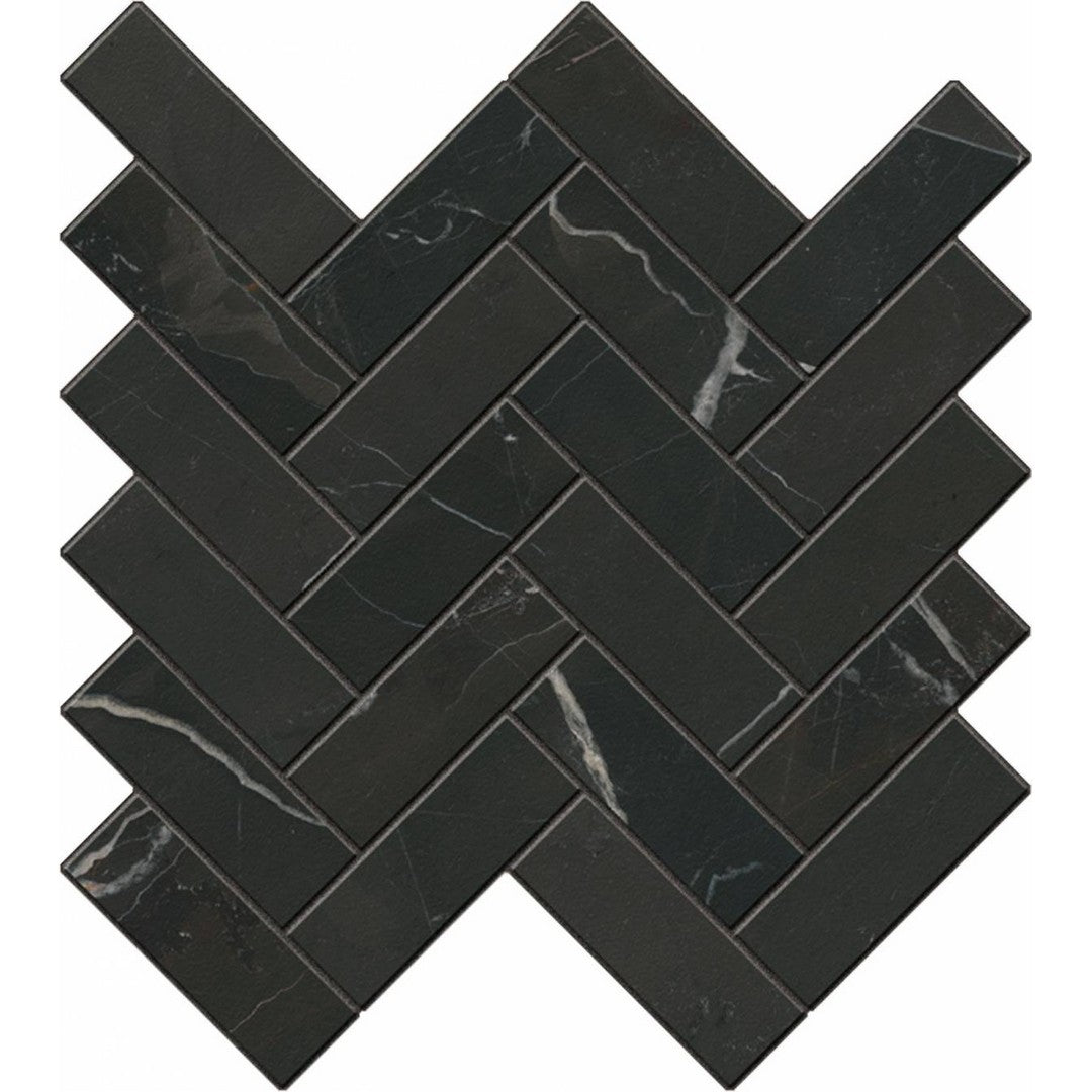 Landmark Ceramics Charme Evo 12" x 11" Rectified Matte Porcelain Herringbone Mosaic