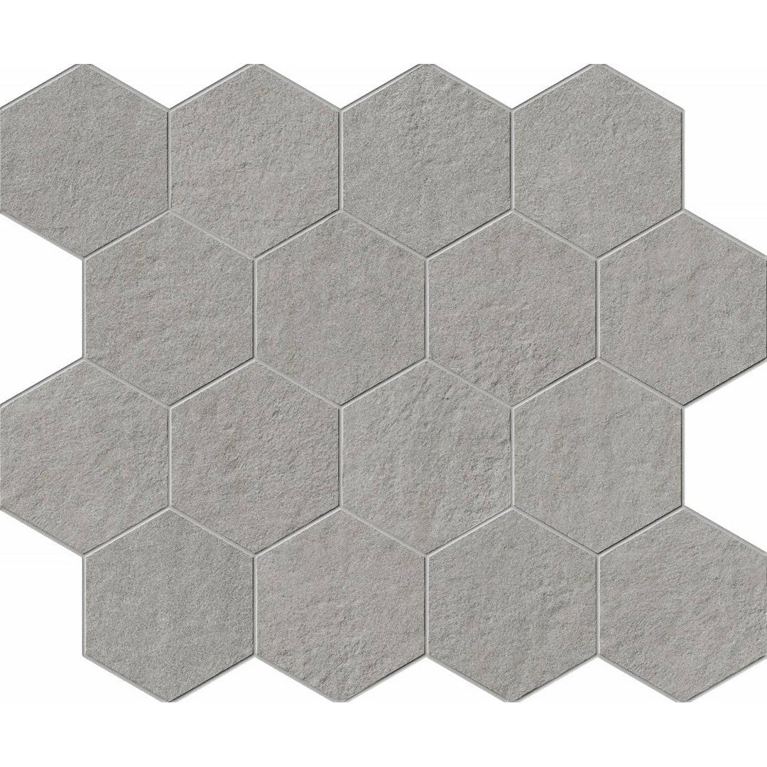 Landmark Ceramics Bluestone 12" x 10" Rectified Matte Porcelain Hexagon Mosaic