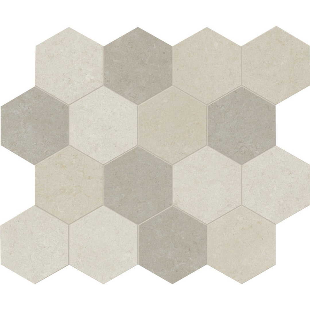 Landmark Ceramics Frame 12" x 10" Rectified Matte Porcelain Hexagon Mosaic