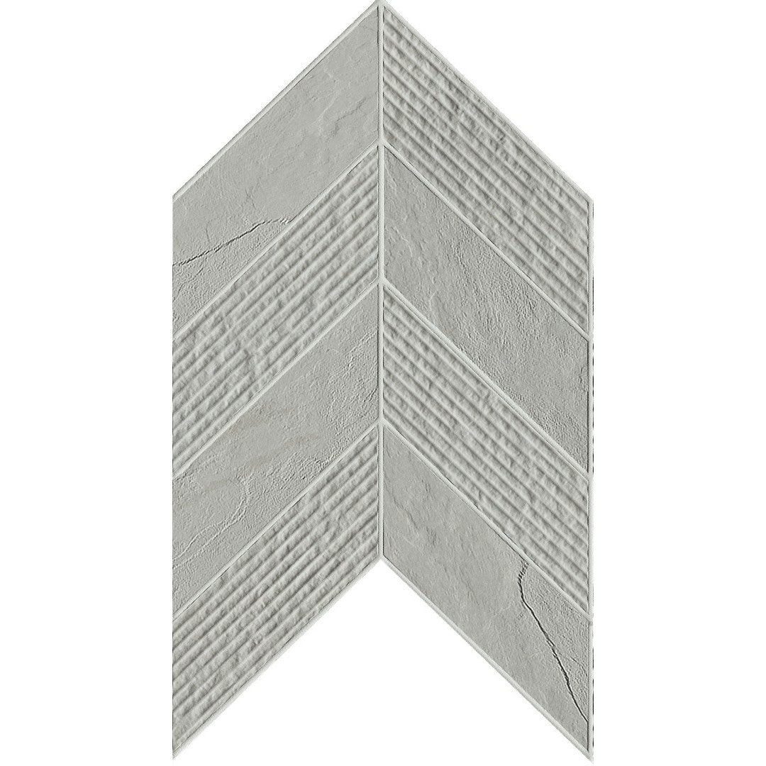 Landmark Ceramics Essence 7.44" x 12.5" Rectified Matte Porcelain Chevron Mosaic