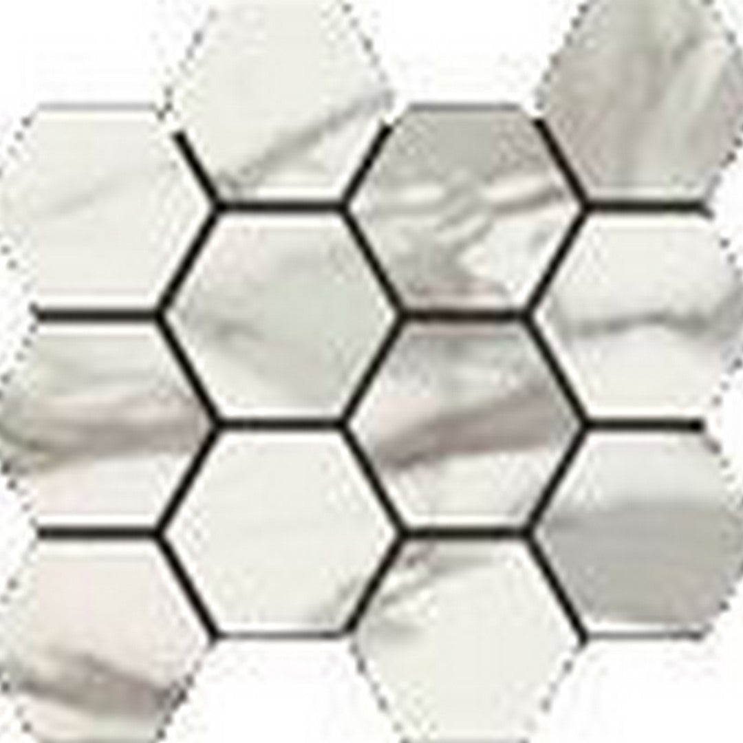 Happy Floors Italia 12" x 14" Rectified Polished Porcelain Hexagon Mosaic (Sale)