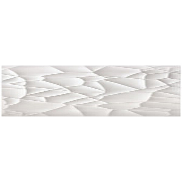 Happy Floors Glacier 12" x 36" Rectified Natural Ceramic Decor Wall Tile