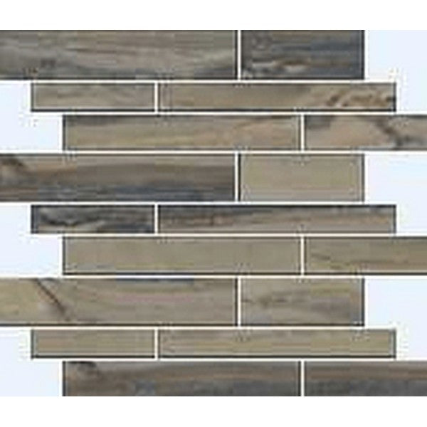 Happy Floors Exotic Stone 12" x 12" Polished Porcelain Muretto Mosaic (Sale)