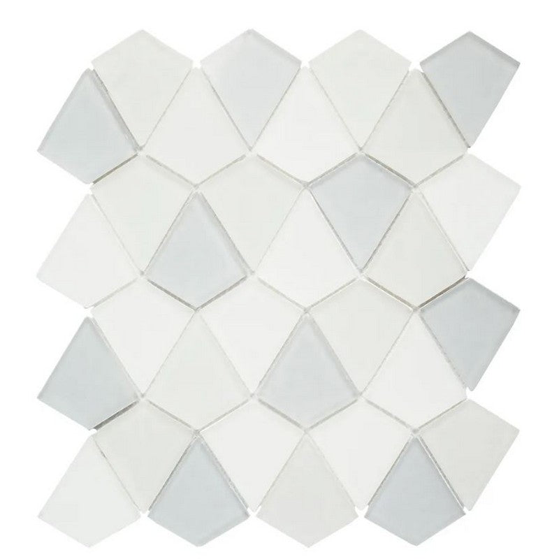 Jeffrey Court Reef 10.5" x 11.88" Matte Strand Glass Mosaic