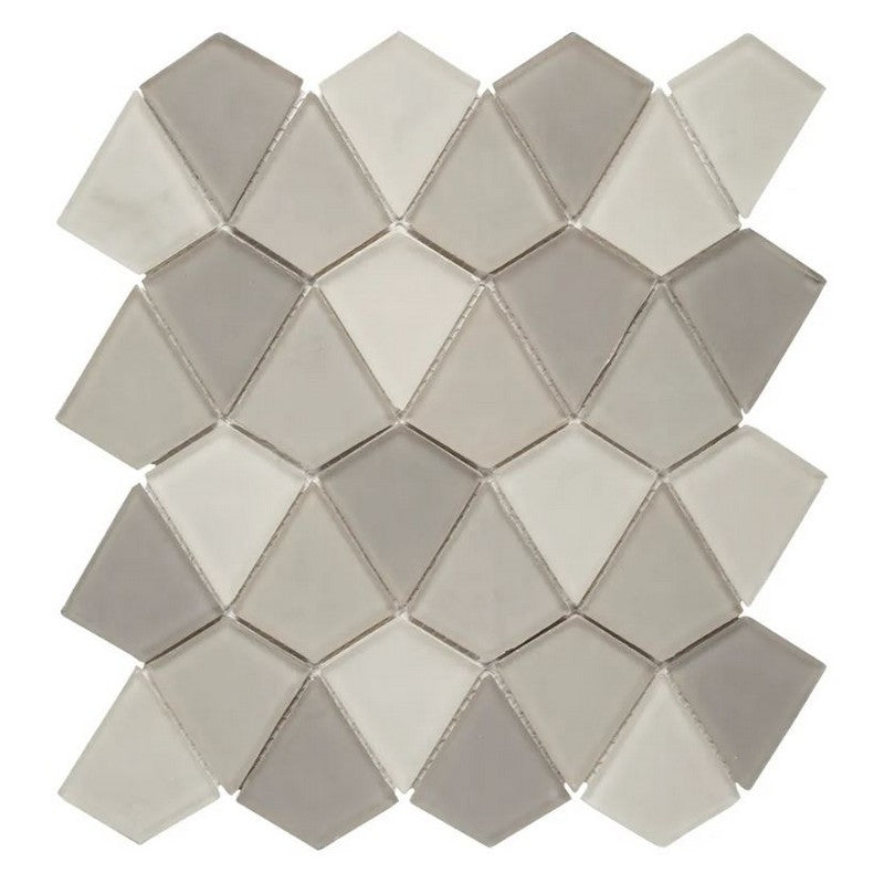 Jeffrey Court Reef 10.5" x 11.88" Matte Strand Glass Mosaic