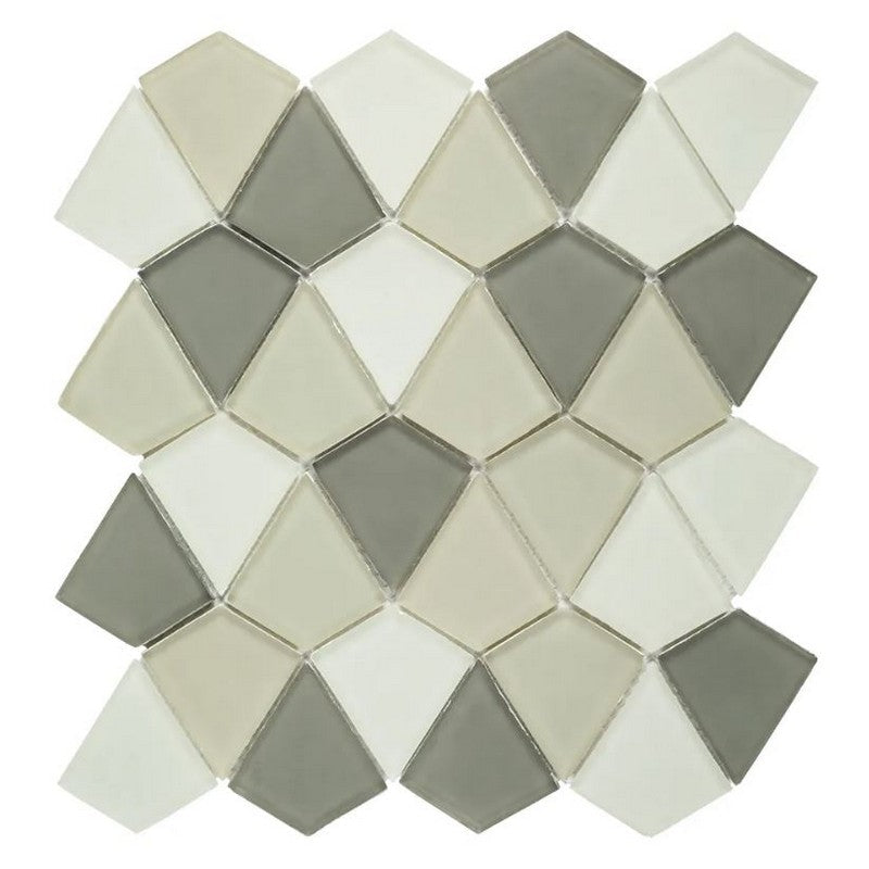 Jeffrey Court Reef 10.5" x 11.88" Matte Strand Glass Mosaic