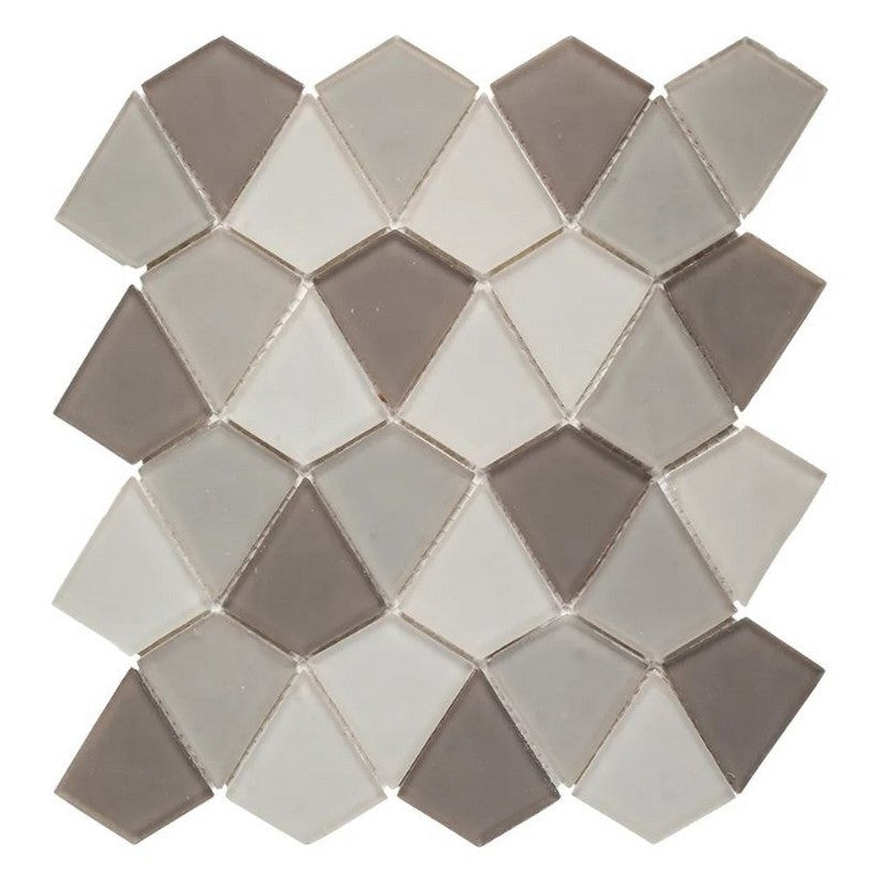 Jeffrey Court Reef 10.5" x 11.88" Matte Strand Glass Mosaic