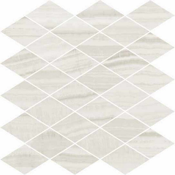Happy Floors Onyx 12" x 13.5" Natural Porcelain Rhomboid Mosaic