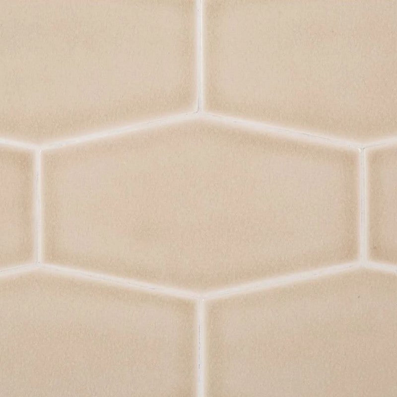 Jeffrey Court Atlas 5.19" x 9.13" Gloss Crackle Hexagon Ceramic Tile