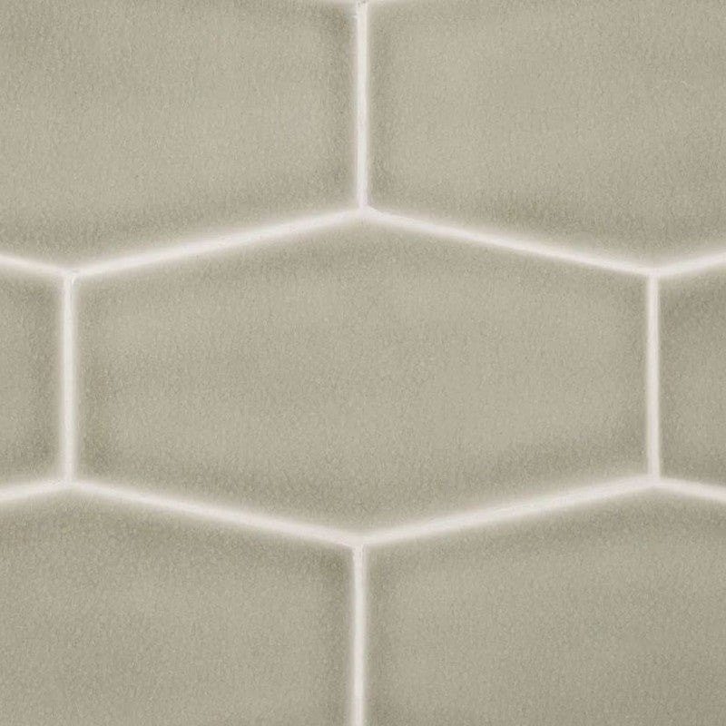 Jeffrey Court Atlas 5.19" x 9.13" Gloss Crackle Hexagon Ceramic Tile