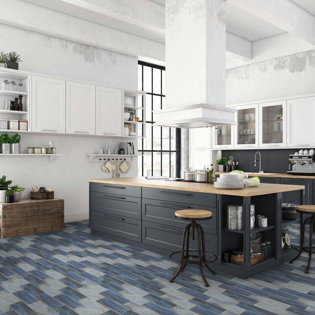 Happy-Floors-Macaubas-4"-x-12"-Rectified-Anticato-Porcelain-Tile-Azul-Anticato