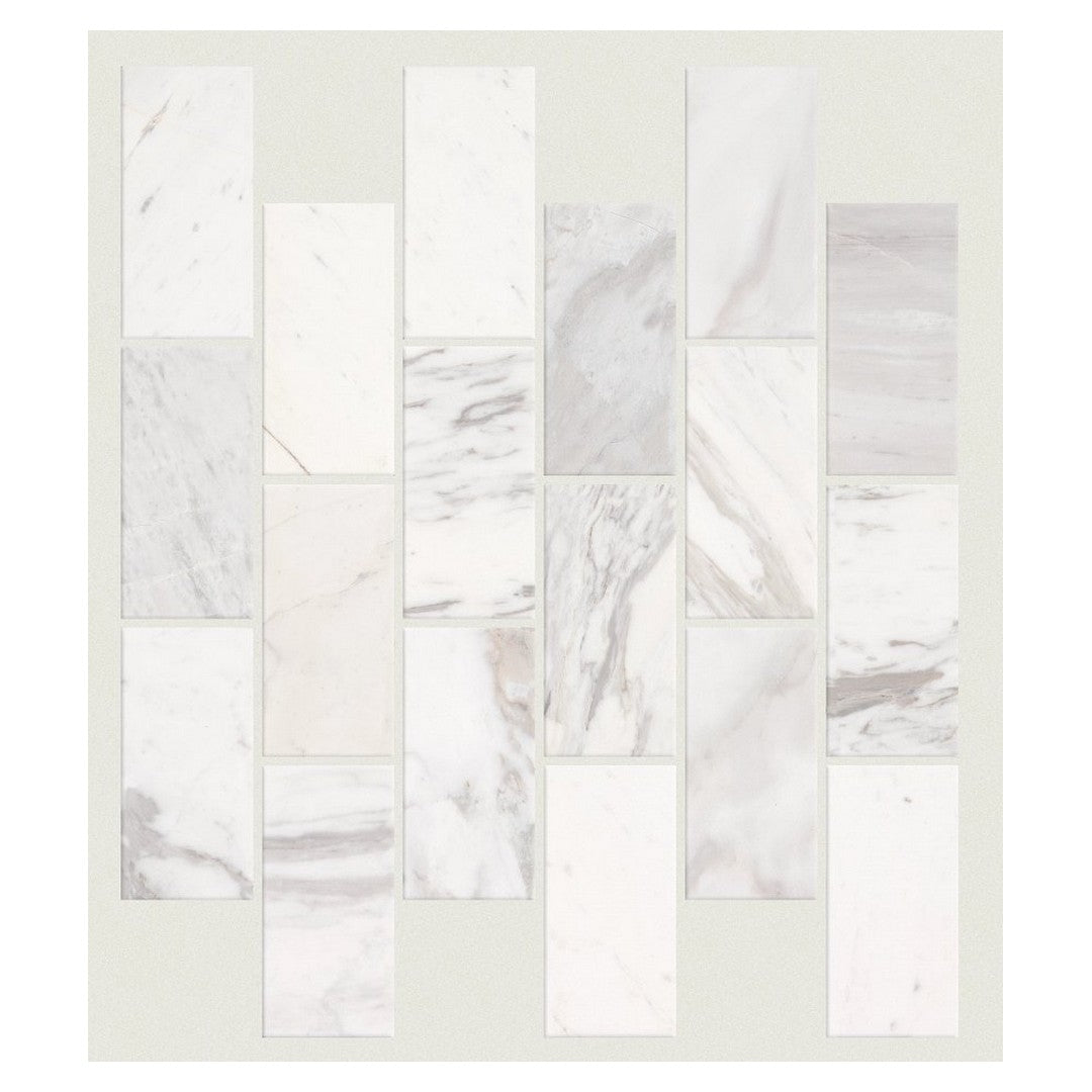 Shaw Eterna 12" x 12.5" Lightly Textured Natural Stone 2x4" Mosaic