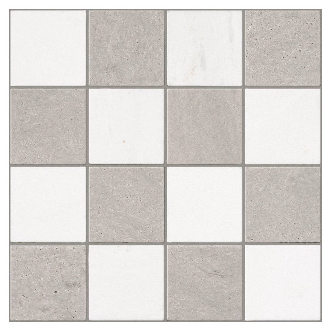 Shaw Eterna 12.13" x 12.13" Lightly Textured Natural Stone Chkr Mosaic