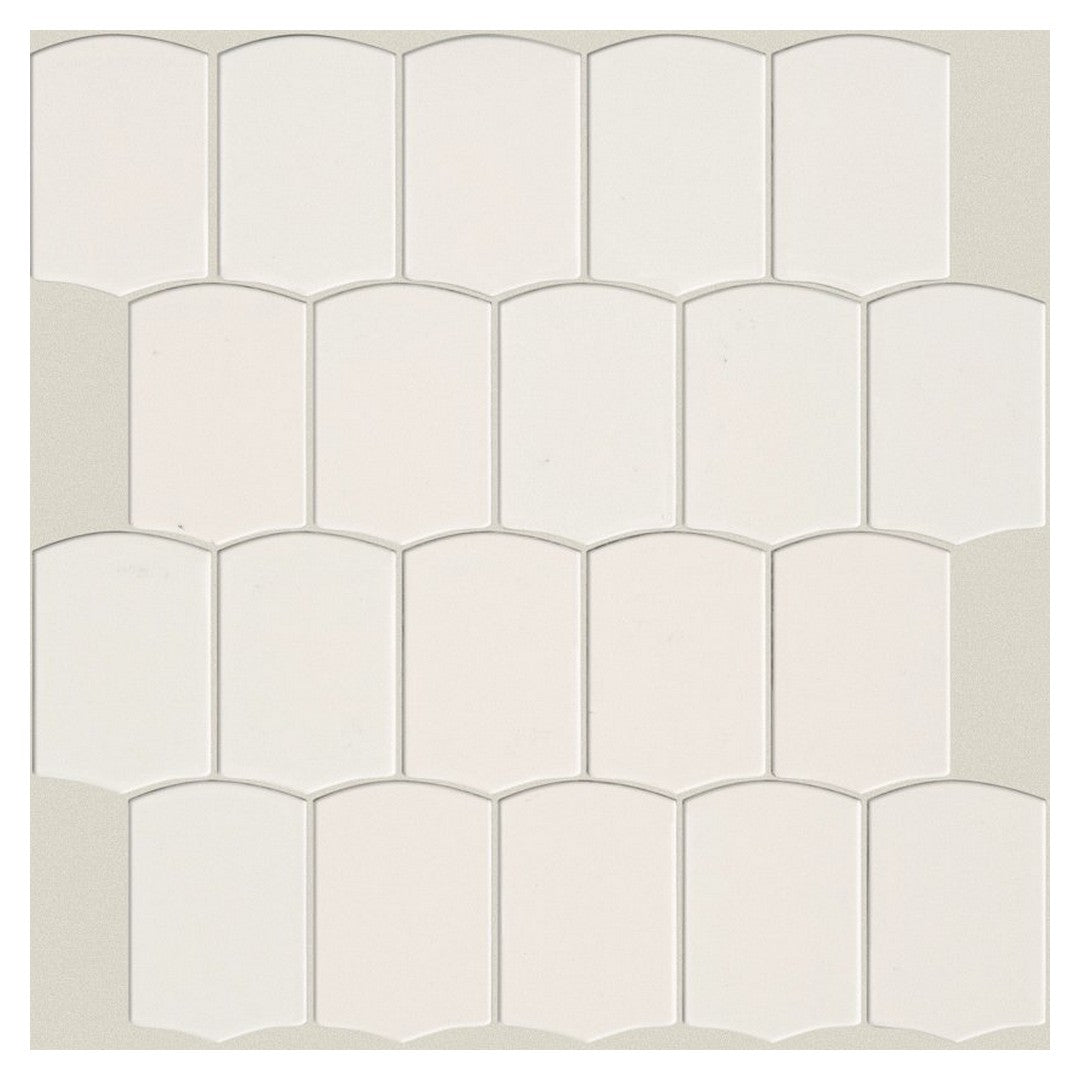 Shaw Embrace 10" x 10.75" Smooth Pressed Glass Shield Mosaic