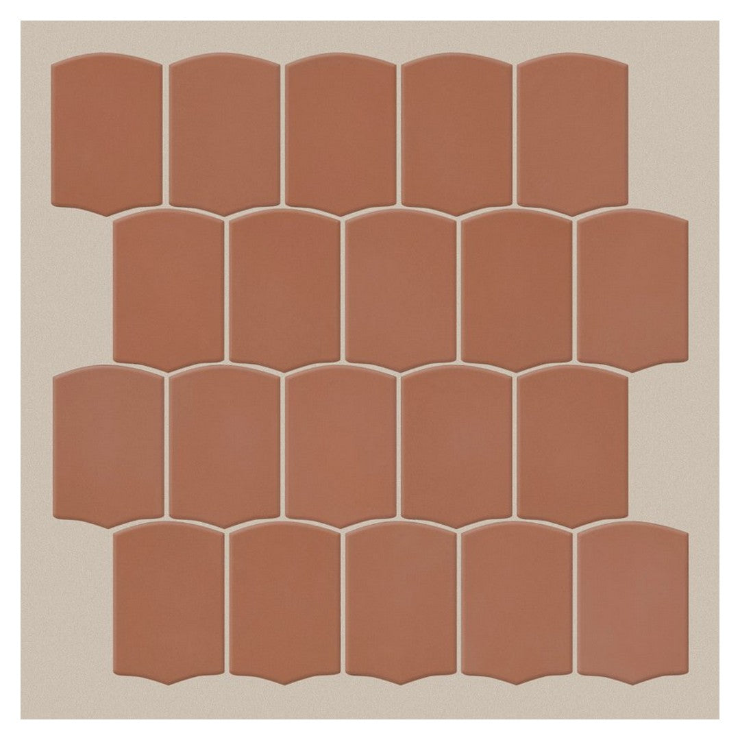 Shaw Embrace 10" x 10.75" Smooth Pressed Glass Shield Mosaic
