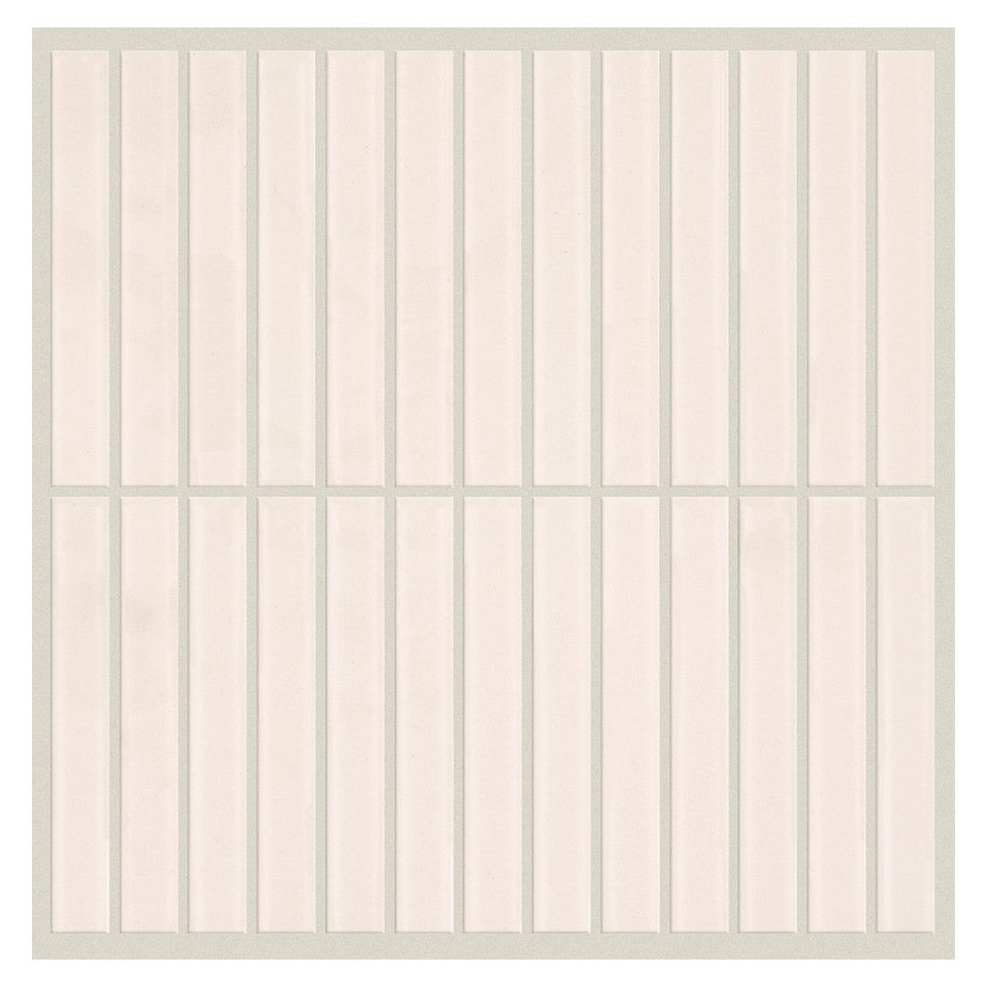 Shaw Embrace 11.75" x 11.5" Smooth Pressed Glass Linear Mosaic