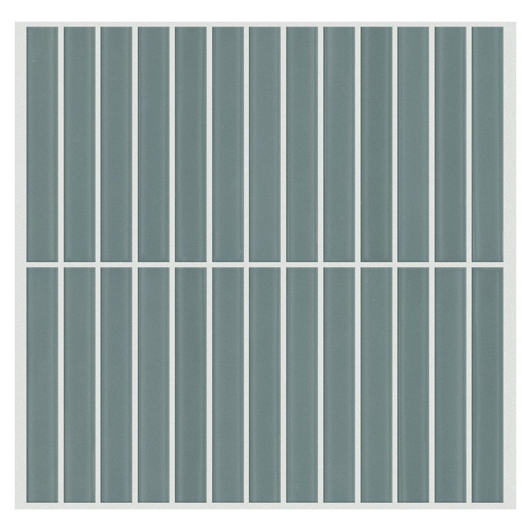 Shaw Embrace 11.75" x 11.5" Smooth Pressed Glass Linear Mosaic