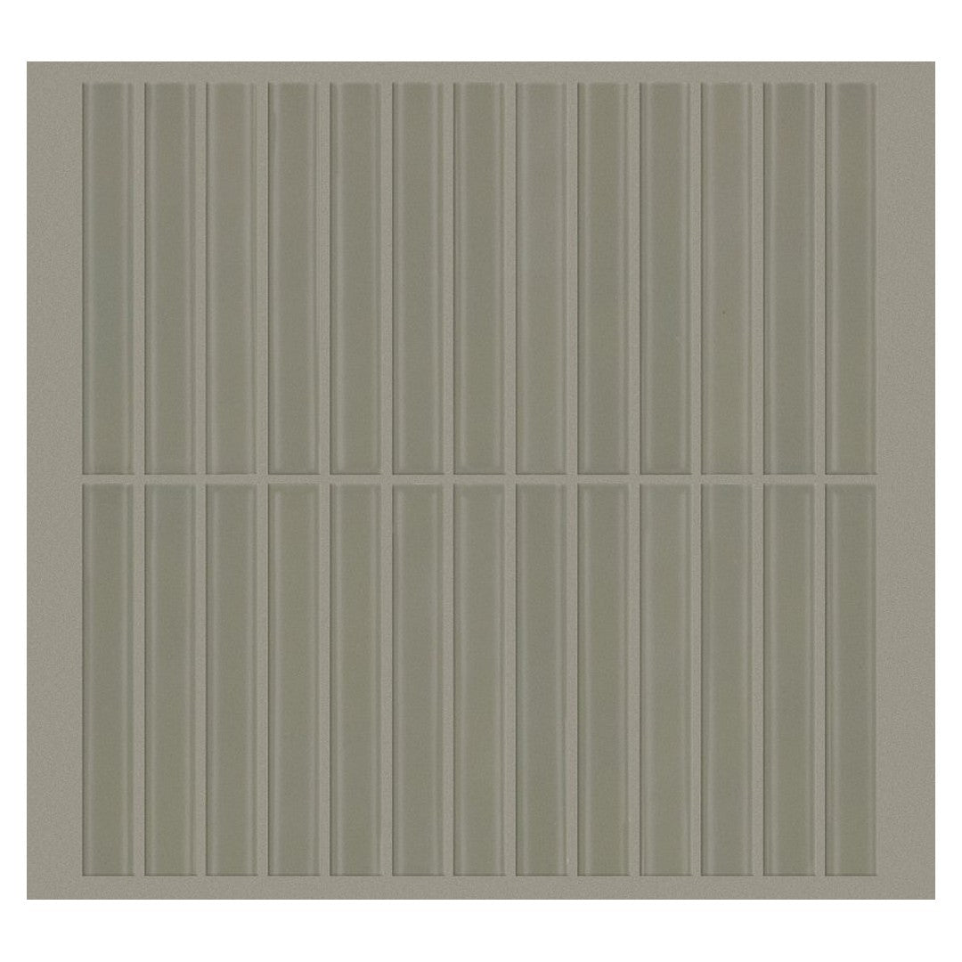 Shaw Embrace 11.75" x 11.5" Smooth Pressed Glass Linear Mosaic