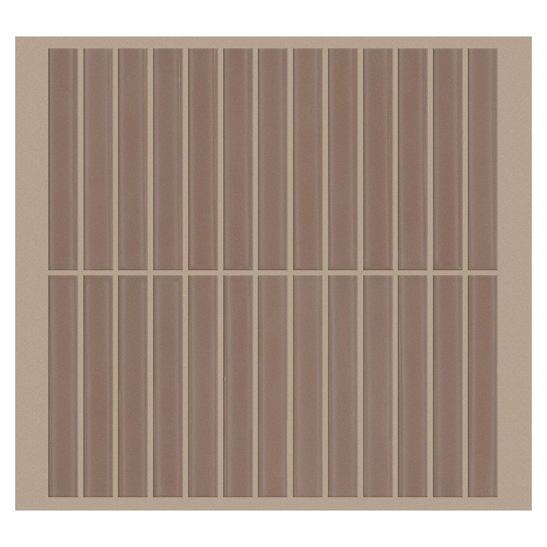 Shaw Embrace 11.75" x 11.5" Smooth Pressed Glass Linear Mosaic