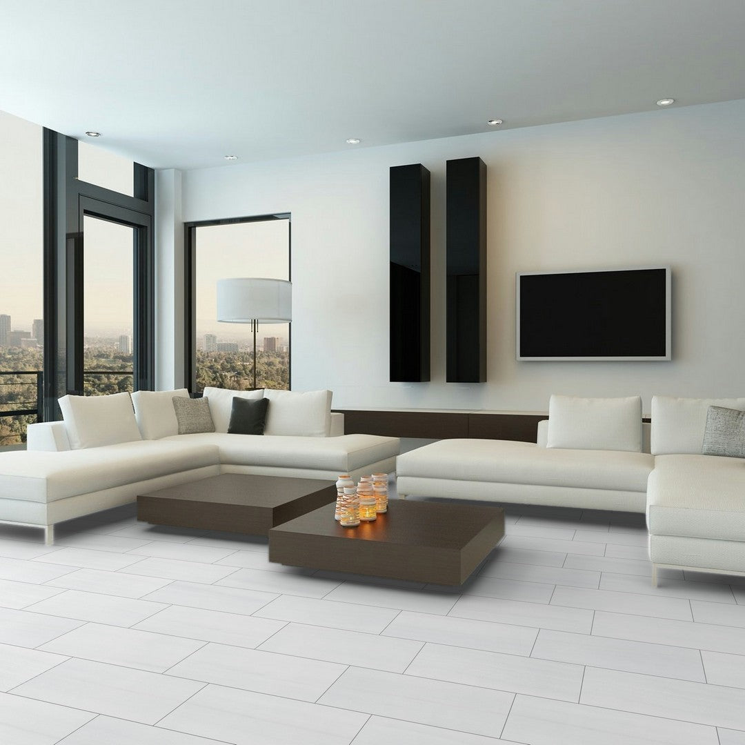 Happy-Floors-Macael-12"-x-24"-Rectified-Polished-Porcelain-Tile-Blanco-Polished