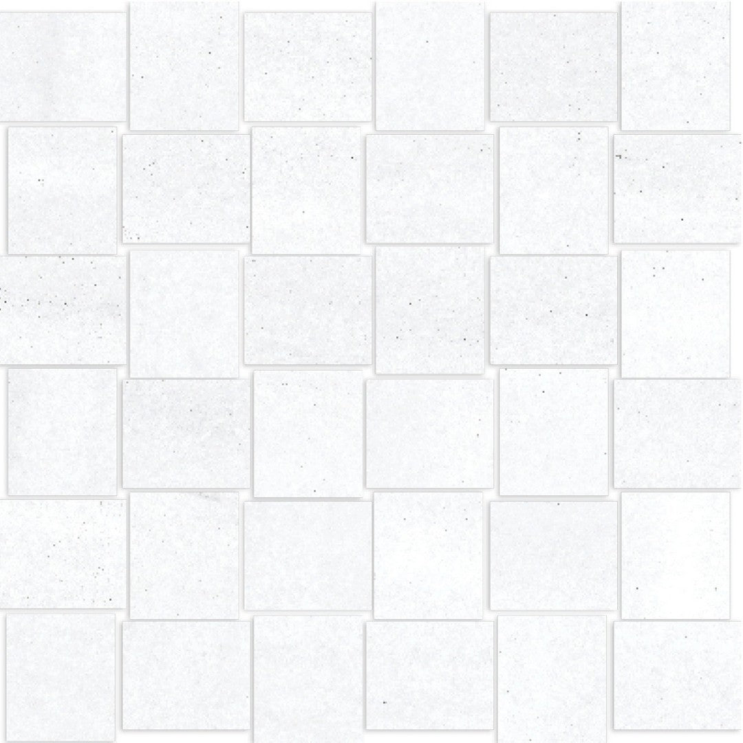 Happy Floors Macael 12" x 12" Interlocking Polished Porcelain Basketweave Mosaic