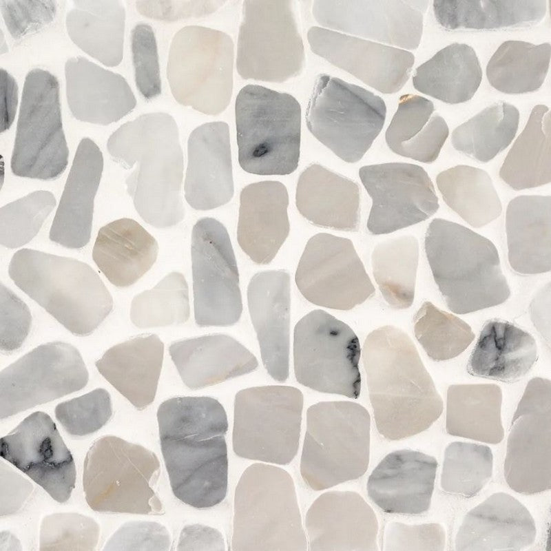 Jeffrey Court Essentials 11.75" x 11.75" Polished Pebble Harbor Natural Stone Mosaic