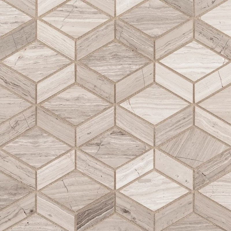 Jeffrey Court Essentials 10.25" x 11.63" Honed Roman Bay Natural Stone Mosaic