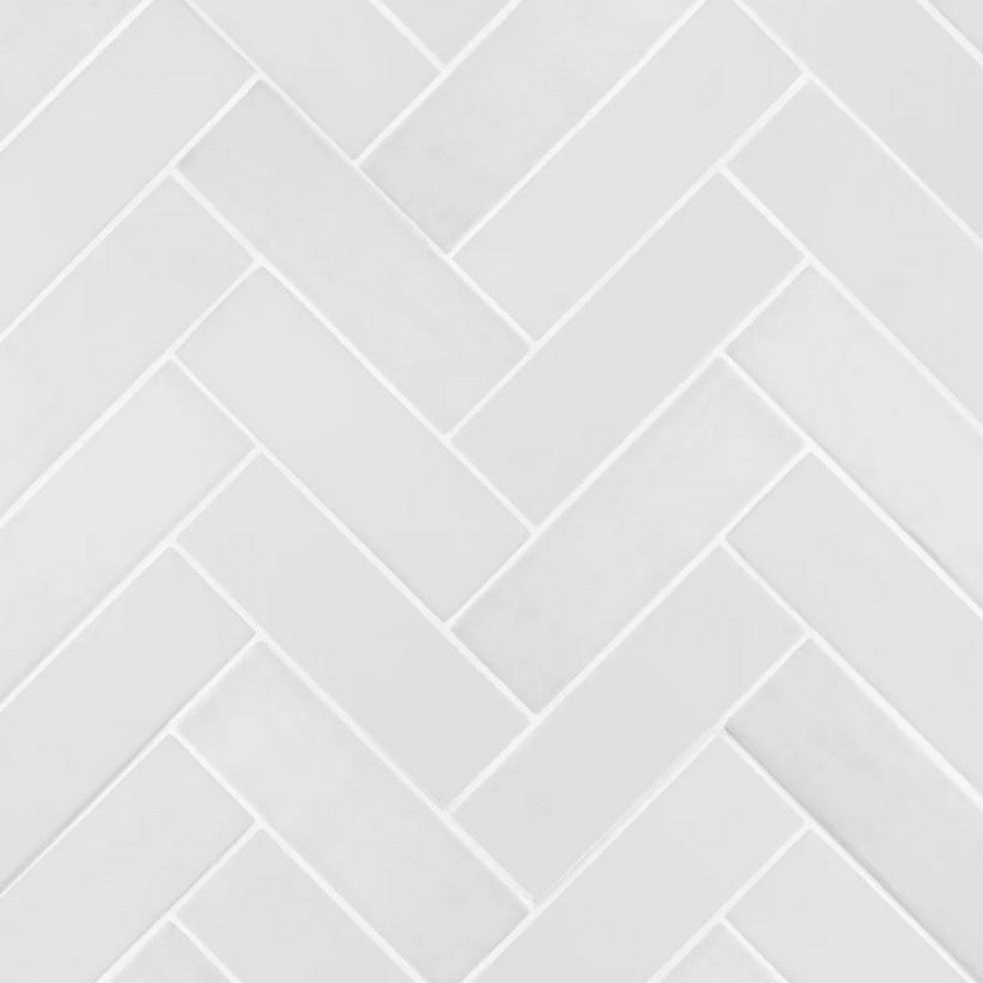 Jeffrey Court Spec 09 - 11.13" x 15.25" Brick Herringbone Ceramic Mosaic