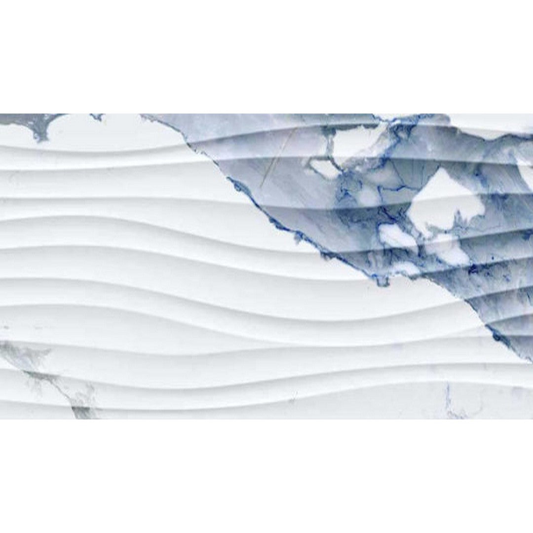 Happy Floors Crash 12" x 36" Rectified Glossy Ceramic Wave Tile (Sale)