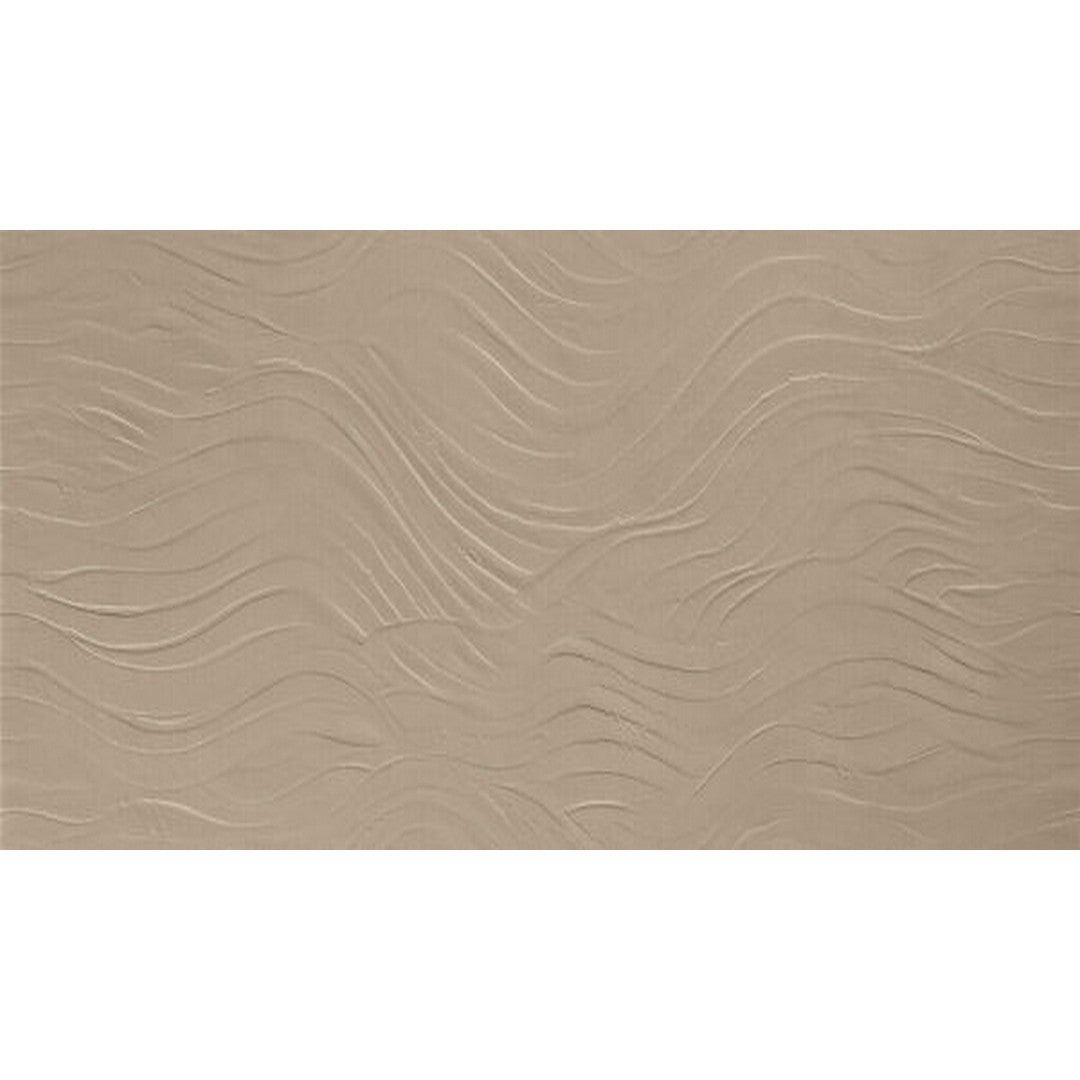 Happy Floors B-Natural 20" x 48" Rectified Matte Porcelain 3D Wave Wall Tile