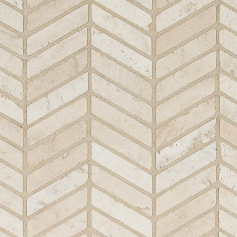 Jeffrey Court Arroyo 11.88" x 14.38" Honed Chevron Natural Stone Mosaic