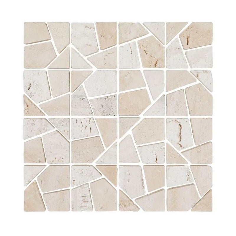 Jeffrey Court Arroyo 12.38" x 12.38" Honed Terrain Natural Stone Mosaic