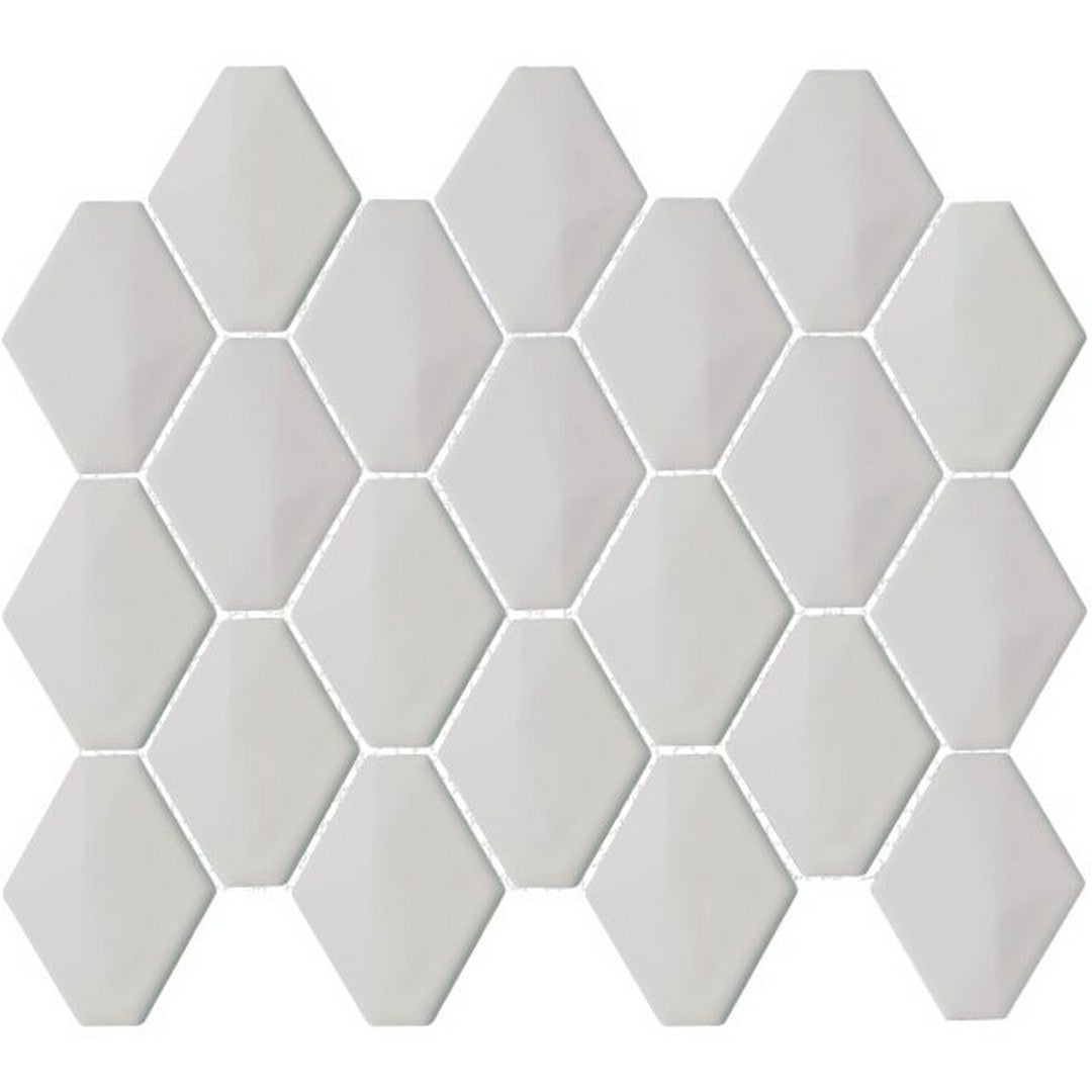 Happy Floors Artisan 12" x 12" Gloosy Ceramic Diamond Mosaic