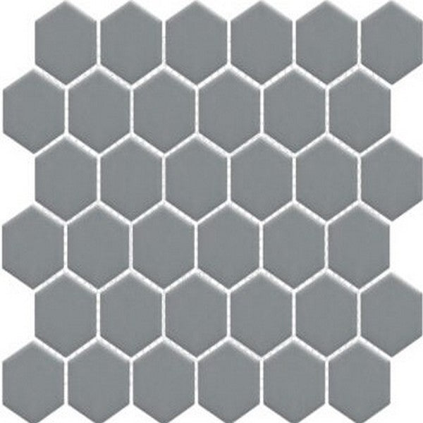 Happy Floors Artisan 11" x 12.5" Satin & Matte 2" Hexagon Mosaic