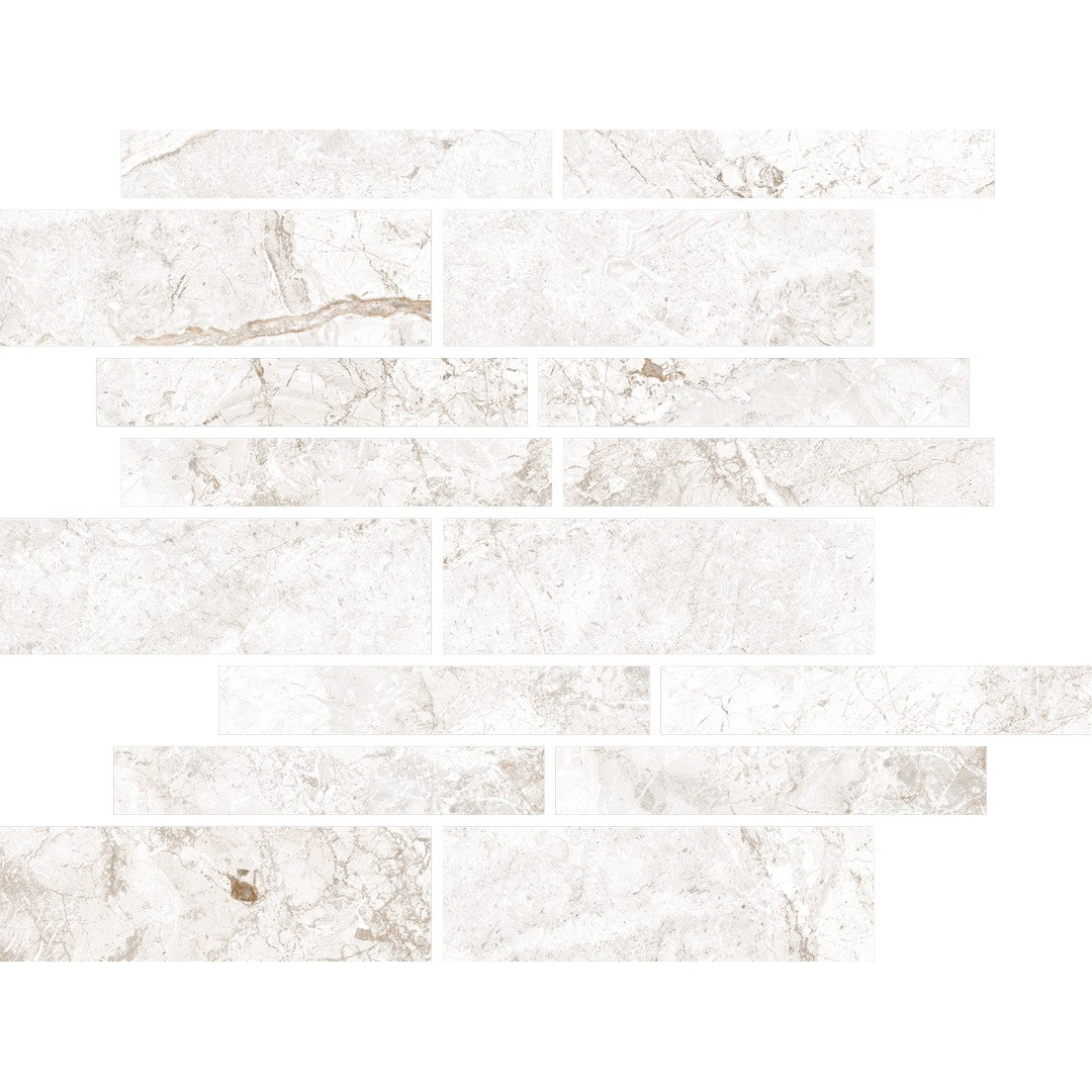 Happy Floors Toscana 11" x 13" Rectified Matte Muretto Porcelain Mosaic