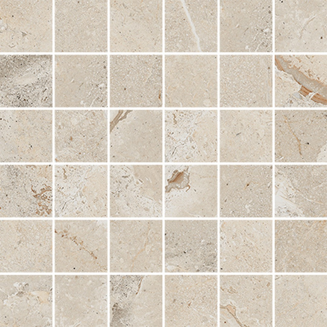 Happy Floors Eva 12" x 12" Polished Porcelain 2" Mosaic