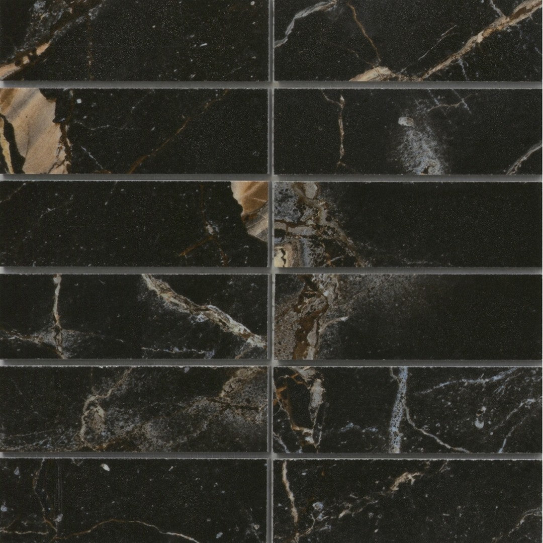 Emser Parkview 12" x 12" Polished 2x6" Stacked Porcelain Mosaic
