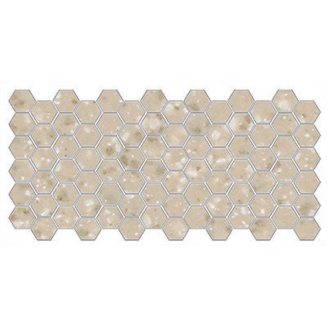 American Olean Unglazed Mosaics 12" x 24" Unglazed Porcelain 2" Hexagon Mosaic