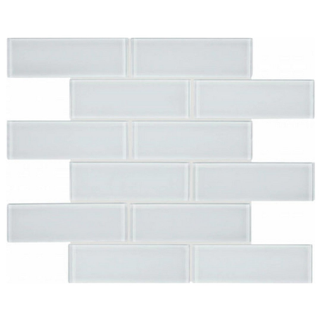 QC Bliss Element 12" x 12" Glossy Glass 2X6" Mosaic