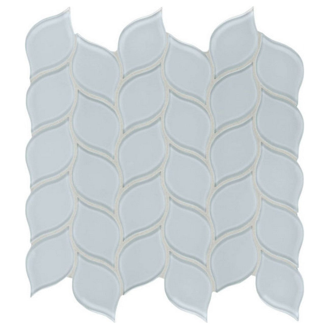 Qualis Ceramica Bliss Element 11.85" x 11.85" Glossy Glass Petal Mosaic