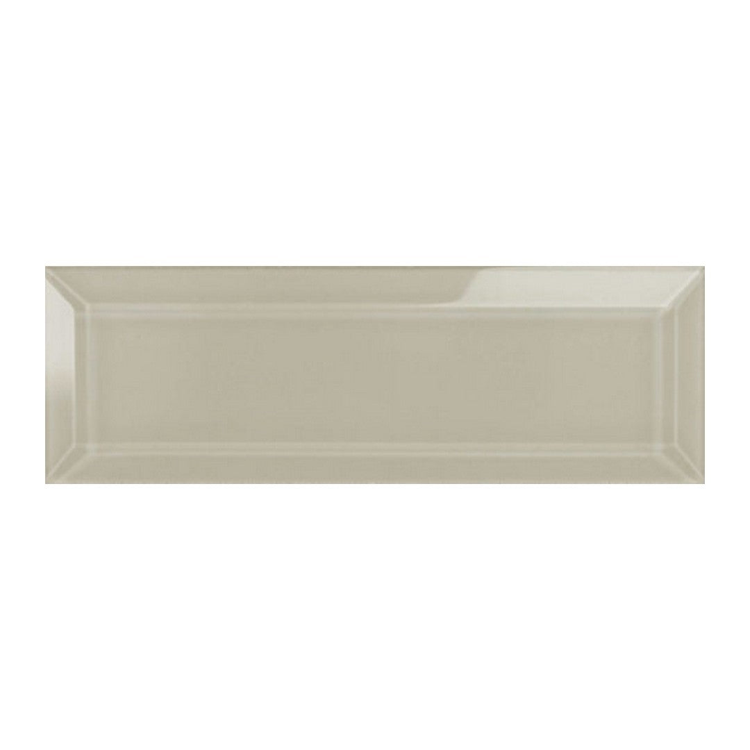Qualis Ceramica Bliss Element 3" x 9" Glossy Glass Beveled Wall Tile