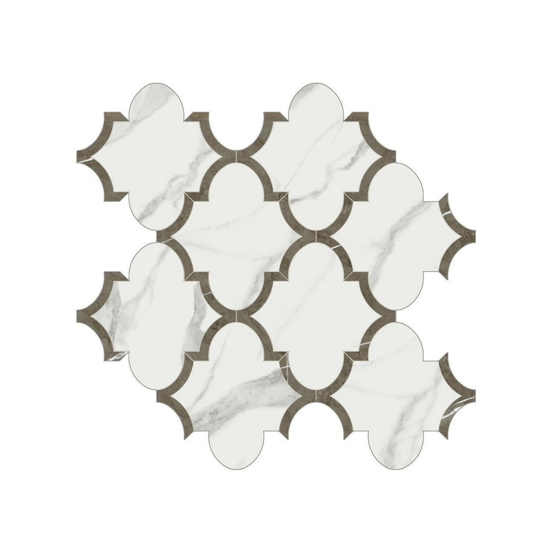 Anatolia Mayfair 12" x 12" Rectified Polished Porcelain Arabesque Mosaic