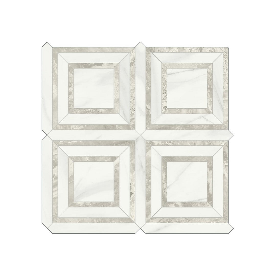 Anatolia Mayfair 12" x 12" Rectified Polished Porcelain Piazza Mosaic