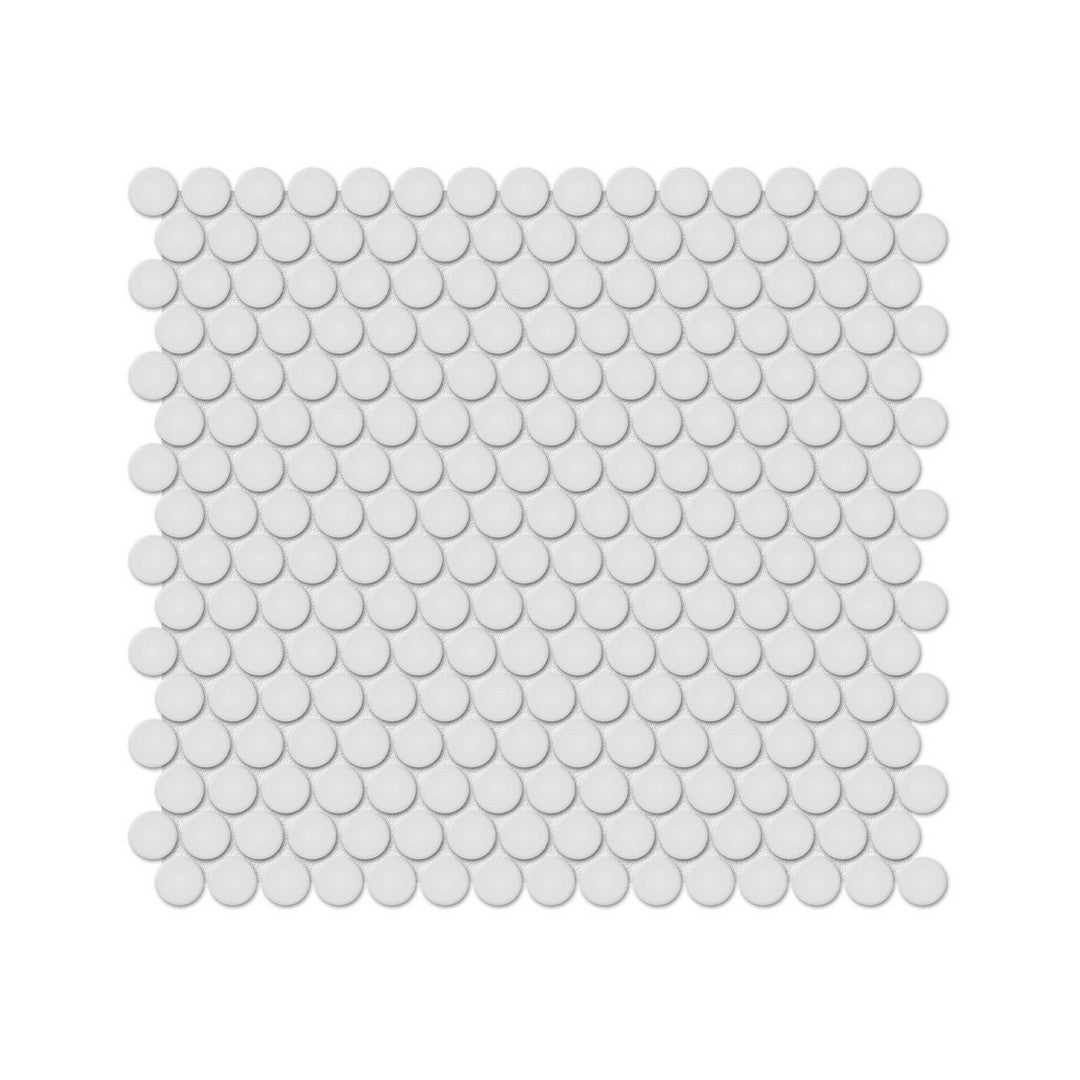 Anatolia Soho 11.38" x 12.32" Matte Porcelain 0.75" Penny Round Mosaic