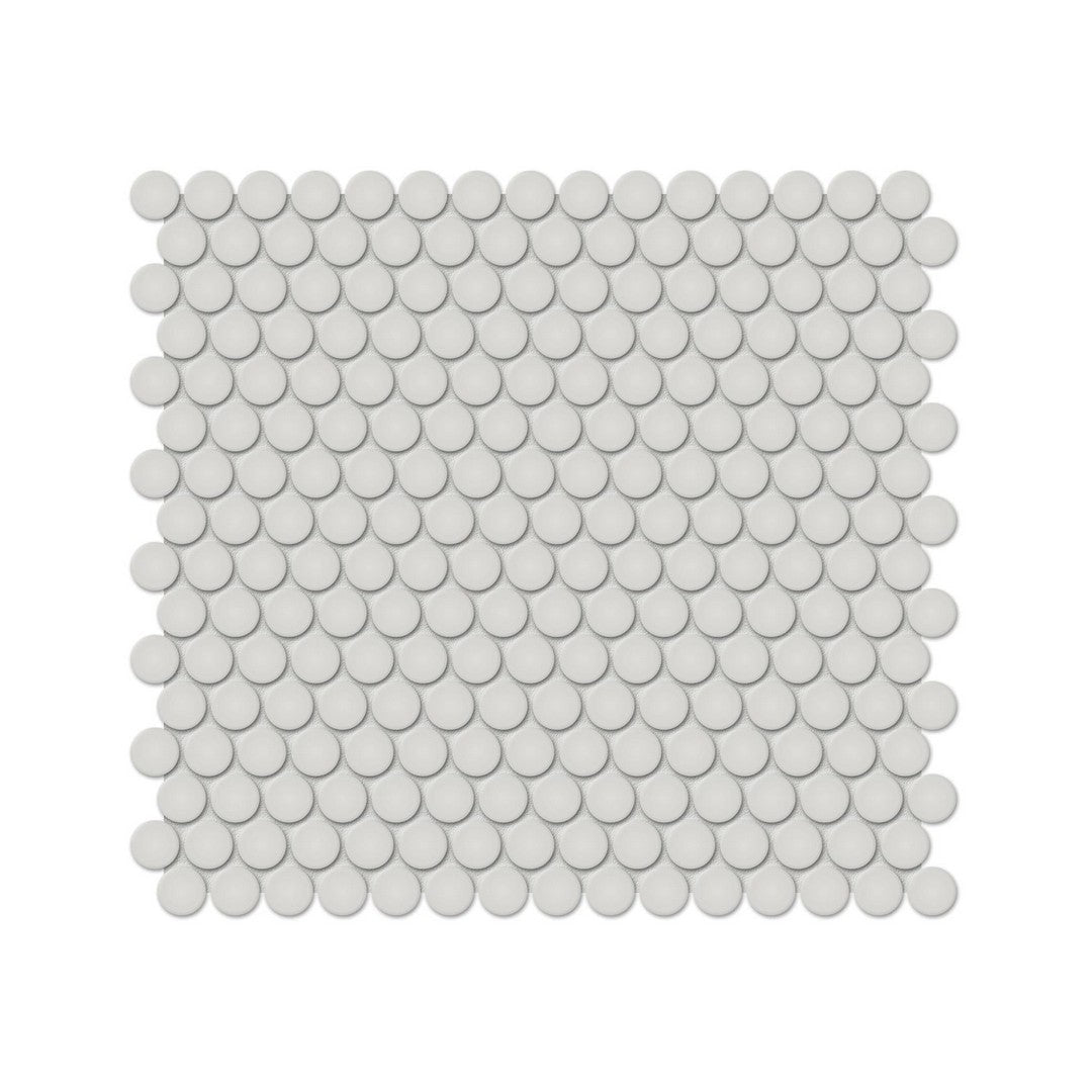 Anatolia Soho 11.38" x 12.32" Matte Porcelain 0.75" Penny Round Mosaic