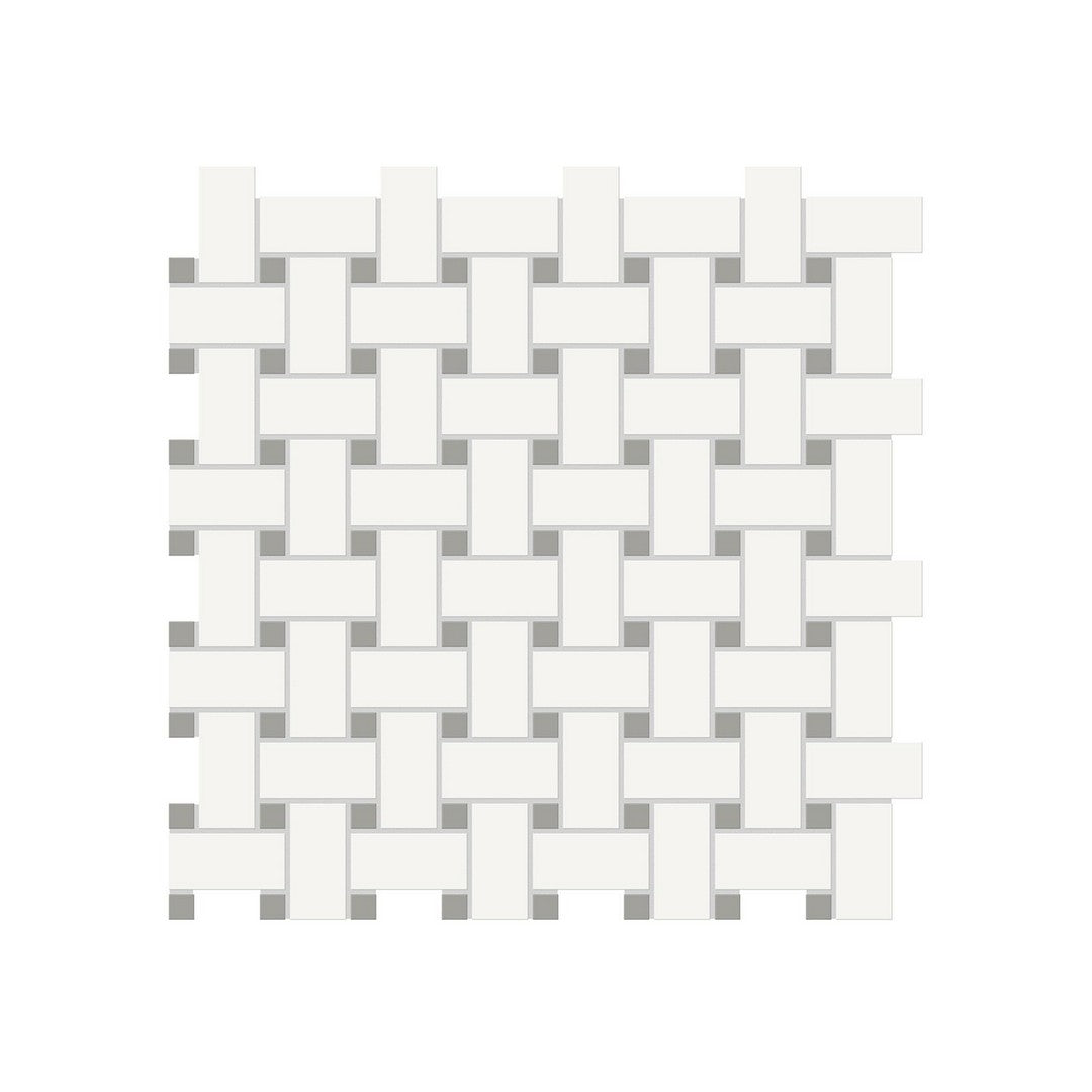 Anatolia Soho 11.73" x 11.73" Matte Porcelain Basketweave Mosaic