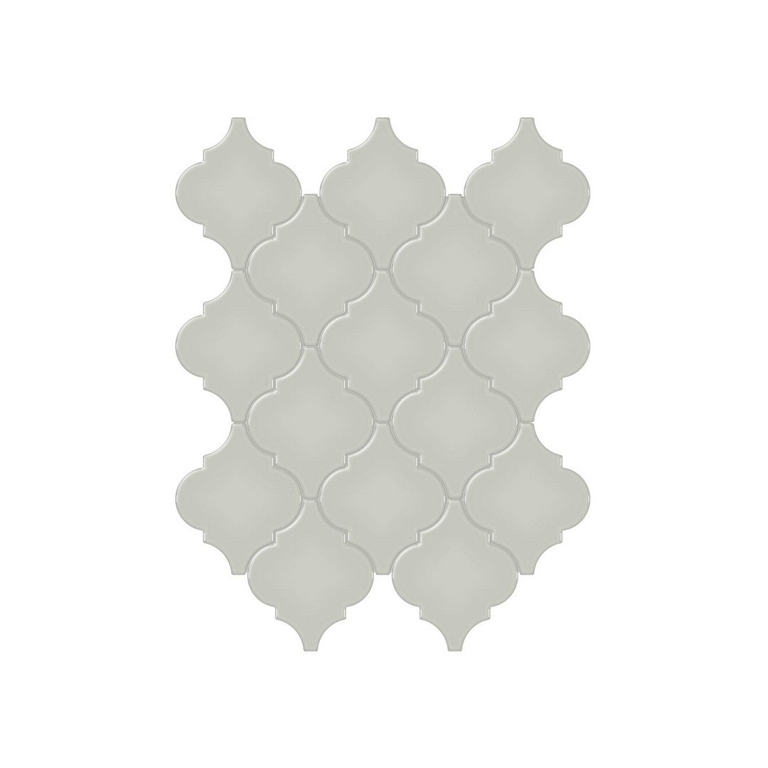 Anatolia Soho 10.43" x 13.30" Glossy Porcelain Beveled Arabesque Mosaic