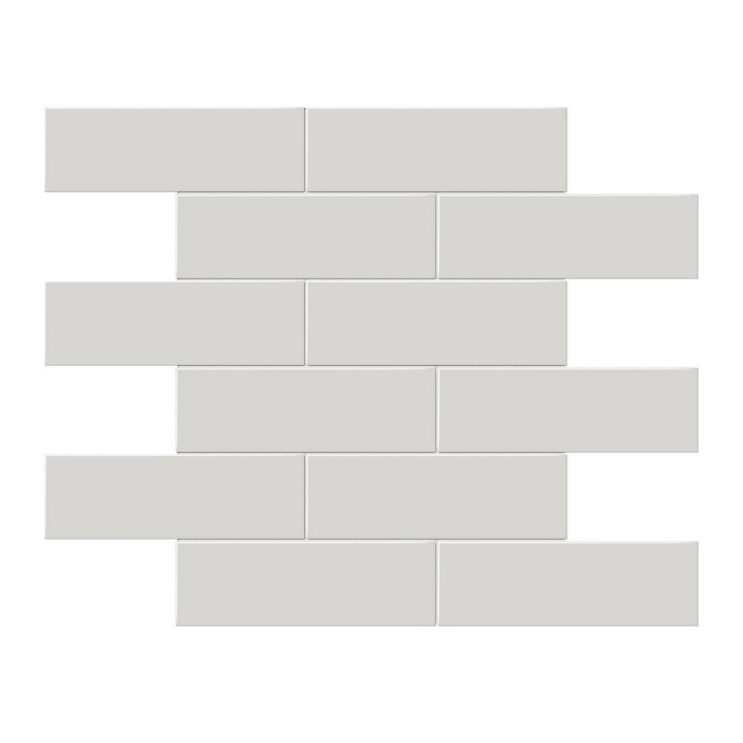 Anatolia Soho 11.65" x 11.73" Glossy Porcelain 2×6" Brick Mosaic
